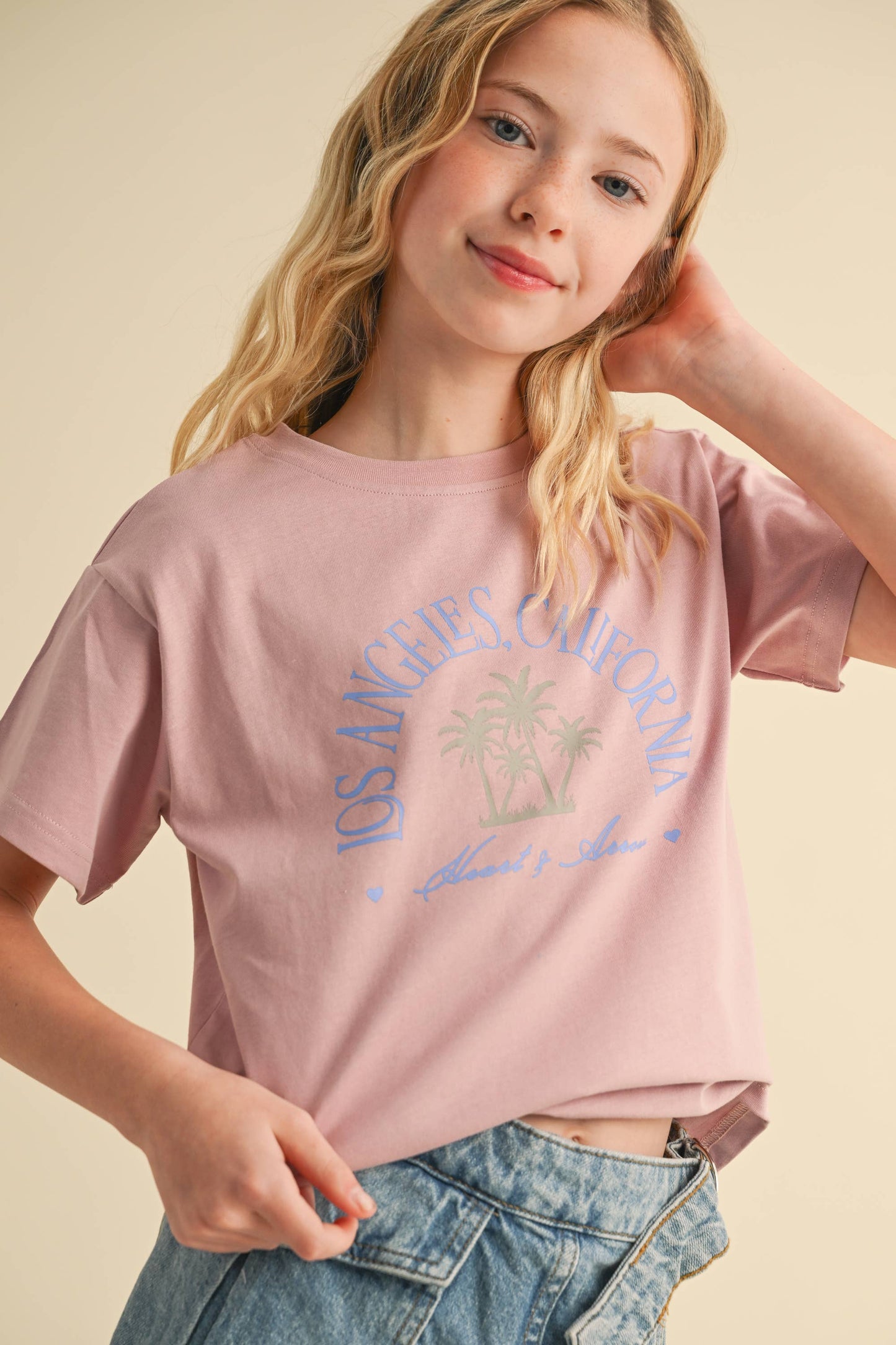 Girls Muted Los Angeles Tee