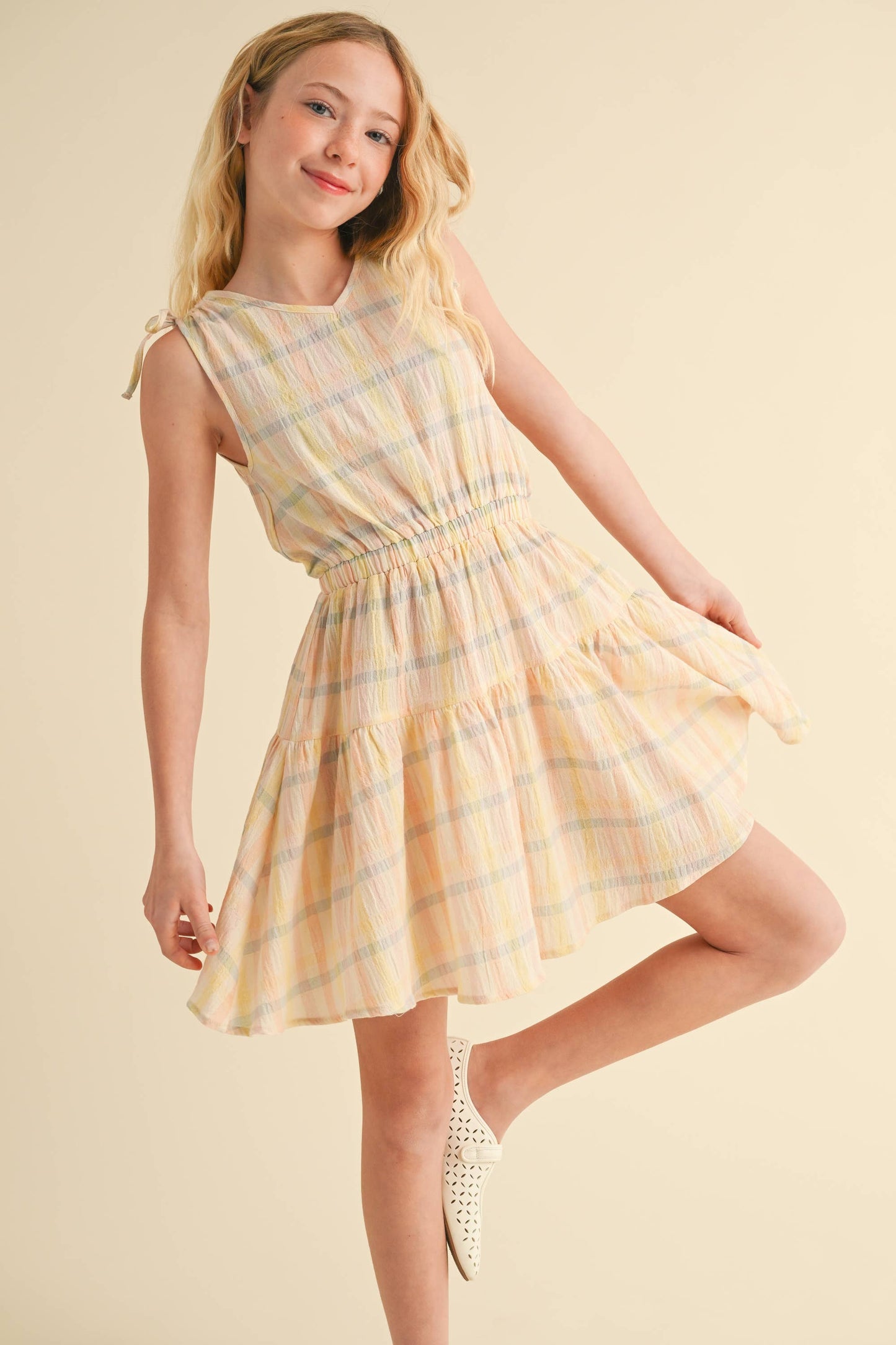 Girls Primrose Plaid Dress