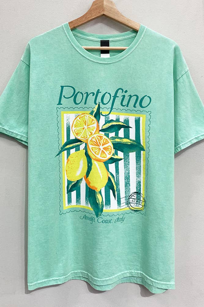 Portofino Lemons Oversized Tee