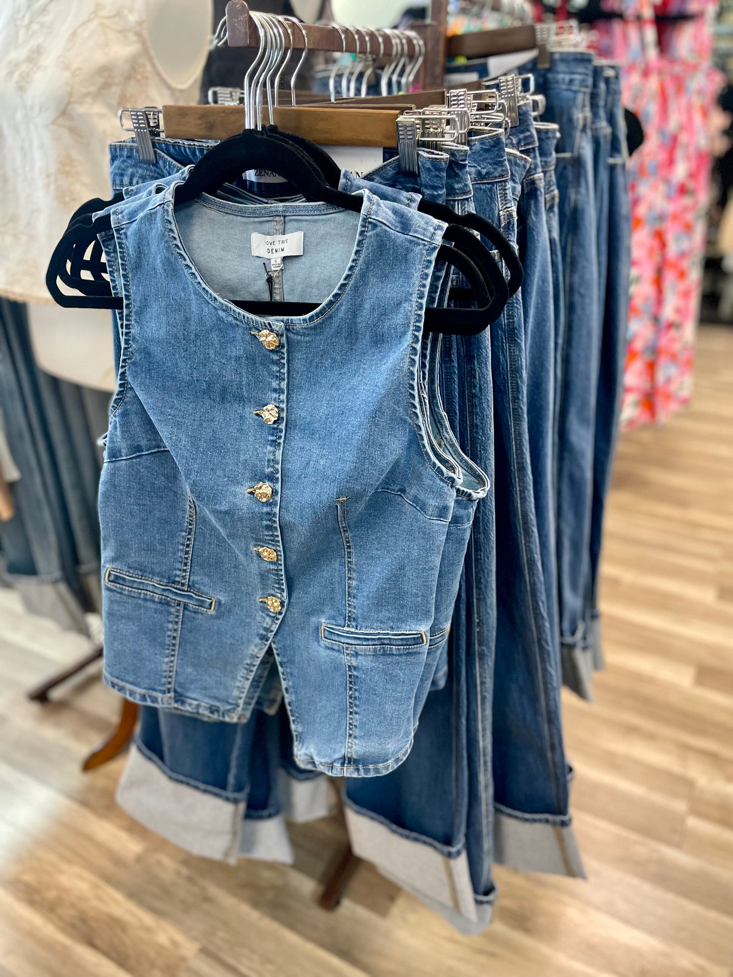Sable Denim Vest