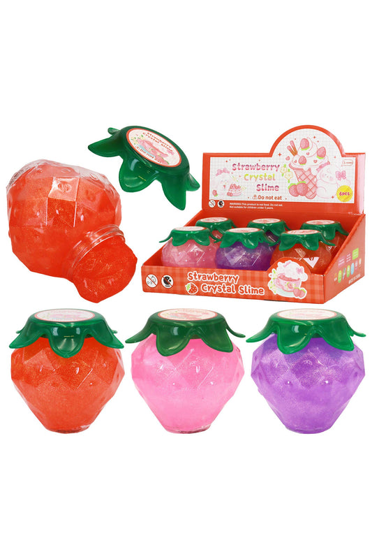 Squishy Strawberry Glittery Slime