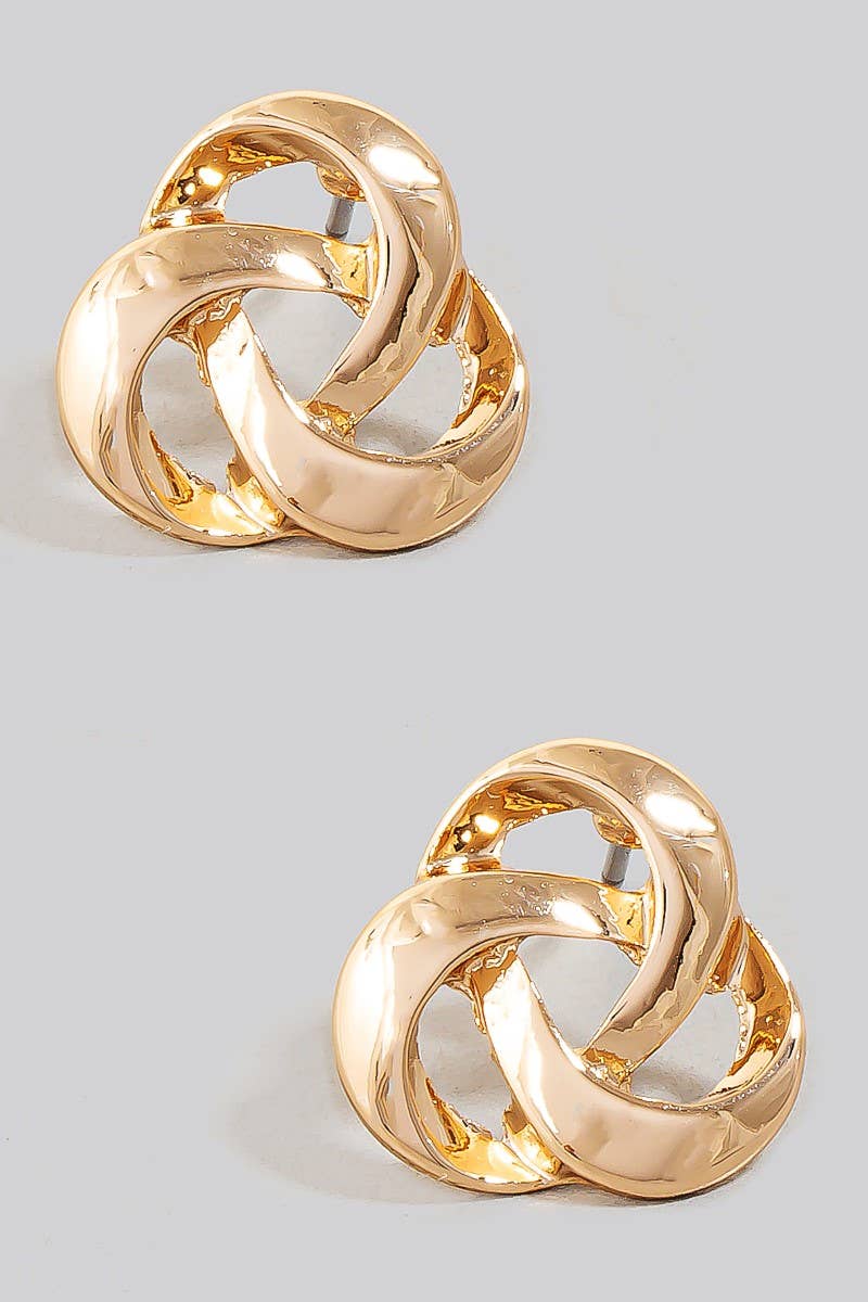 Dupont Knot Twist Stud Earrings