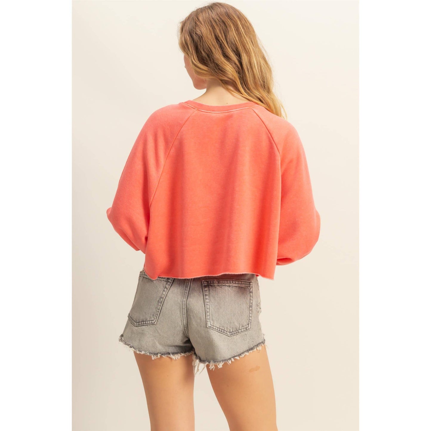 Bianca Mineral Cropped Sweatshirt