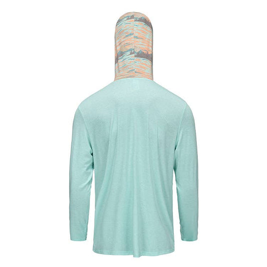 Mens Honey Hole Performance Sunscape Longsleeve Hoodie