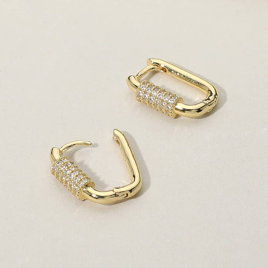 Virginia Carabiner Hoop Earrings