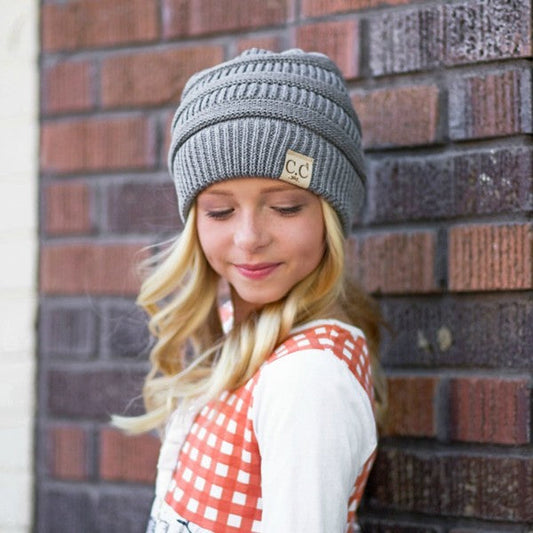Kid C.C Ribbed Beanies