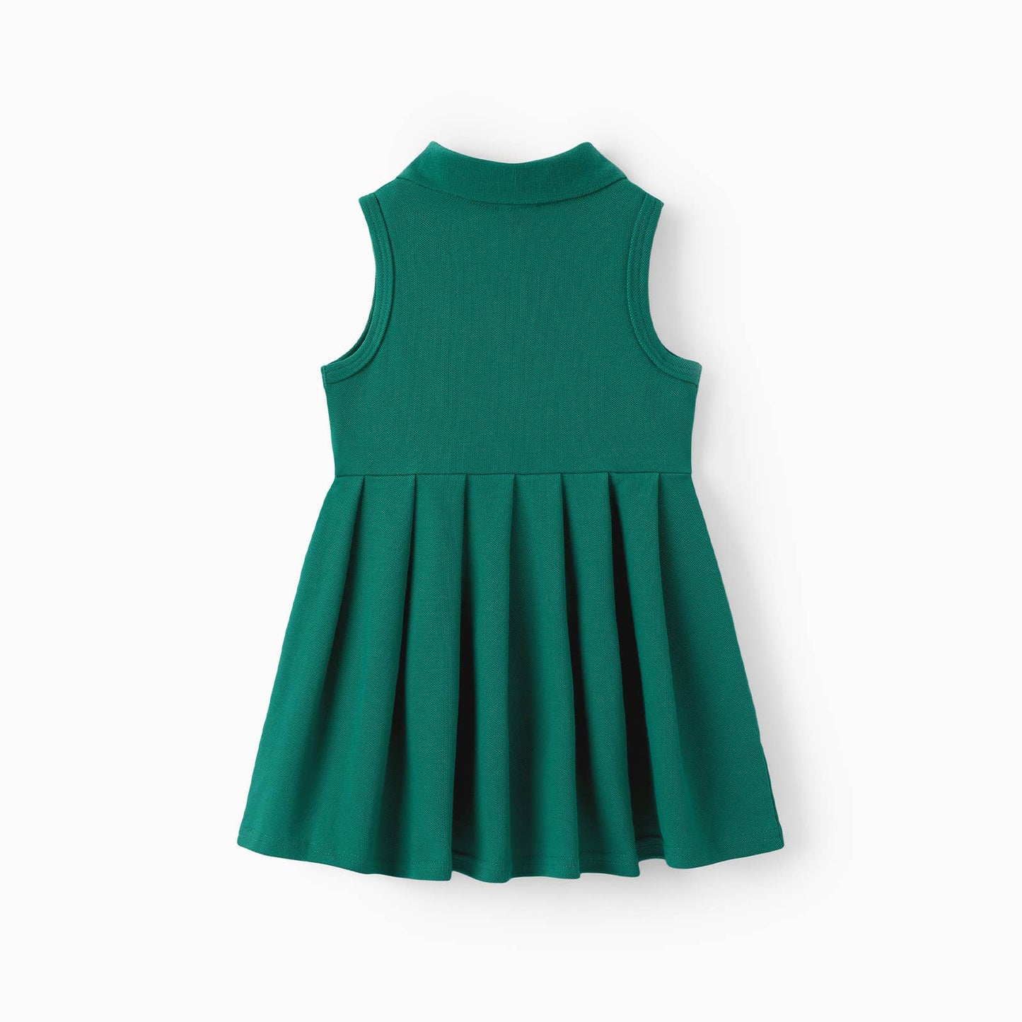 Girls Green Collared Tennis Dress
