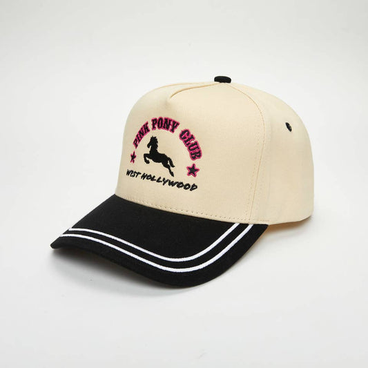 Pink Pony Club Embroidered Hat