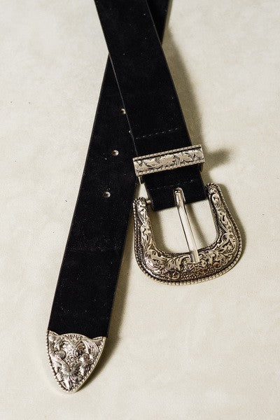 **SALE!!** Yerington Western Belt with Silver Buckle