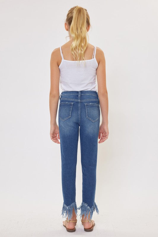 Girls Kancan Junnie Fringe Skinny Jeans
