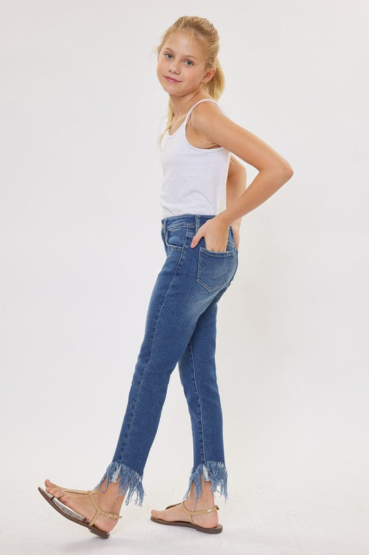 Girls Kancan Junnie Fringe Skinny Jeans