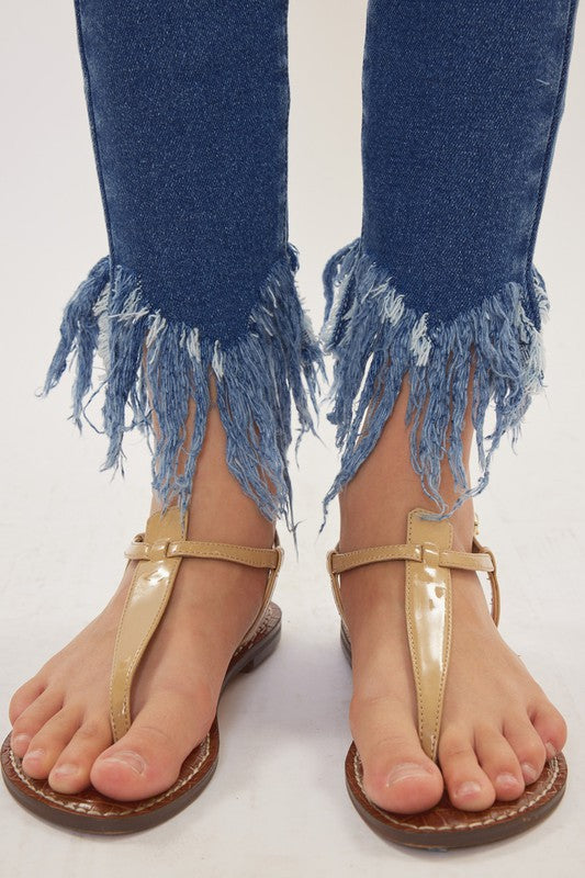 Girls Kancan Junnie Fringe Skinny Jeans