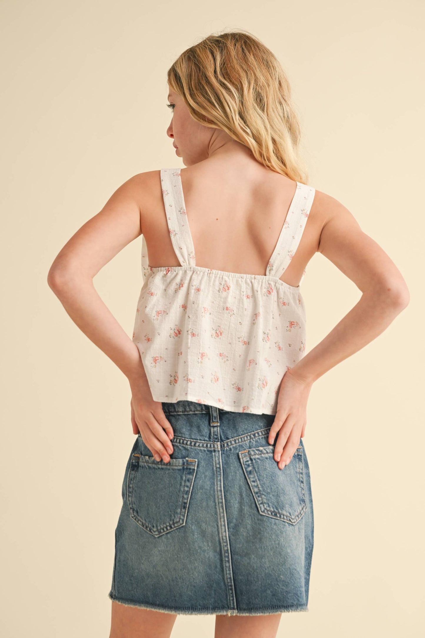 Girls Cordelia Oversized Bow Tank