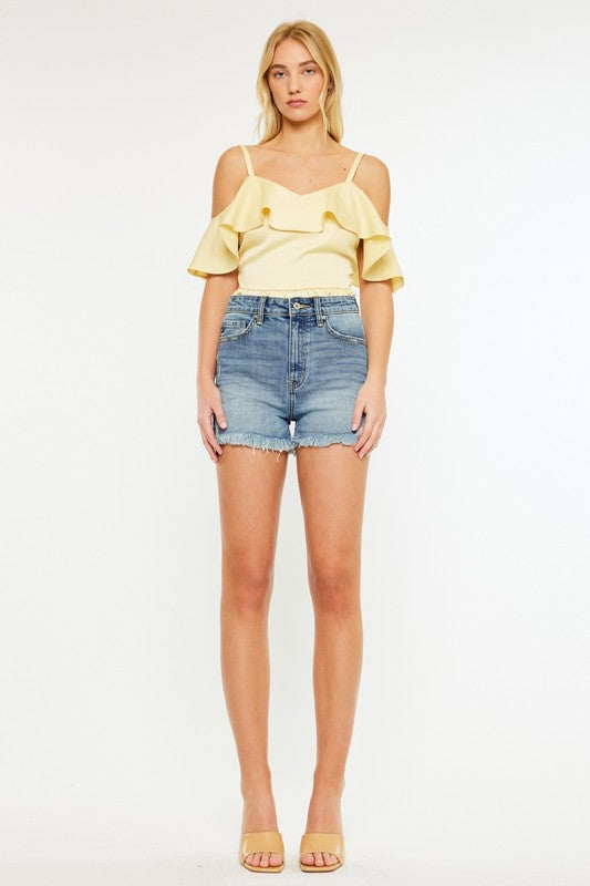 Kancan Jasper MW Frayed Shorts
