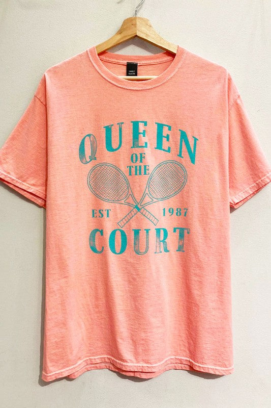 Queen of the Court Oversized Tee