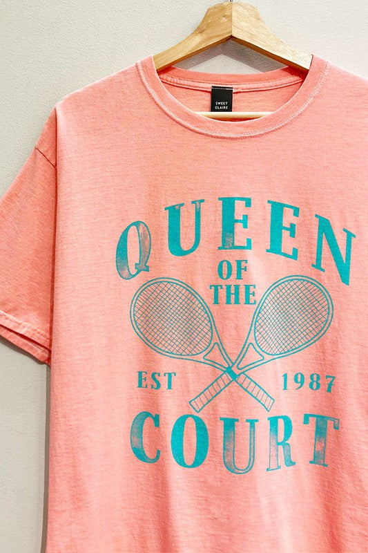 Queen of the Court Oversized Tee