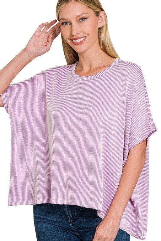 Burlington Contrast Ribbed Top