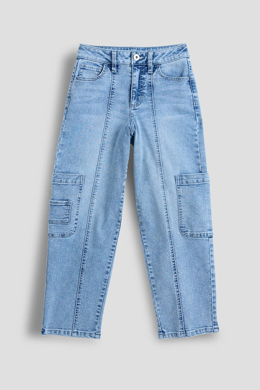 Girls YMI Barrel Cargo Jeans