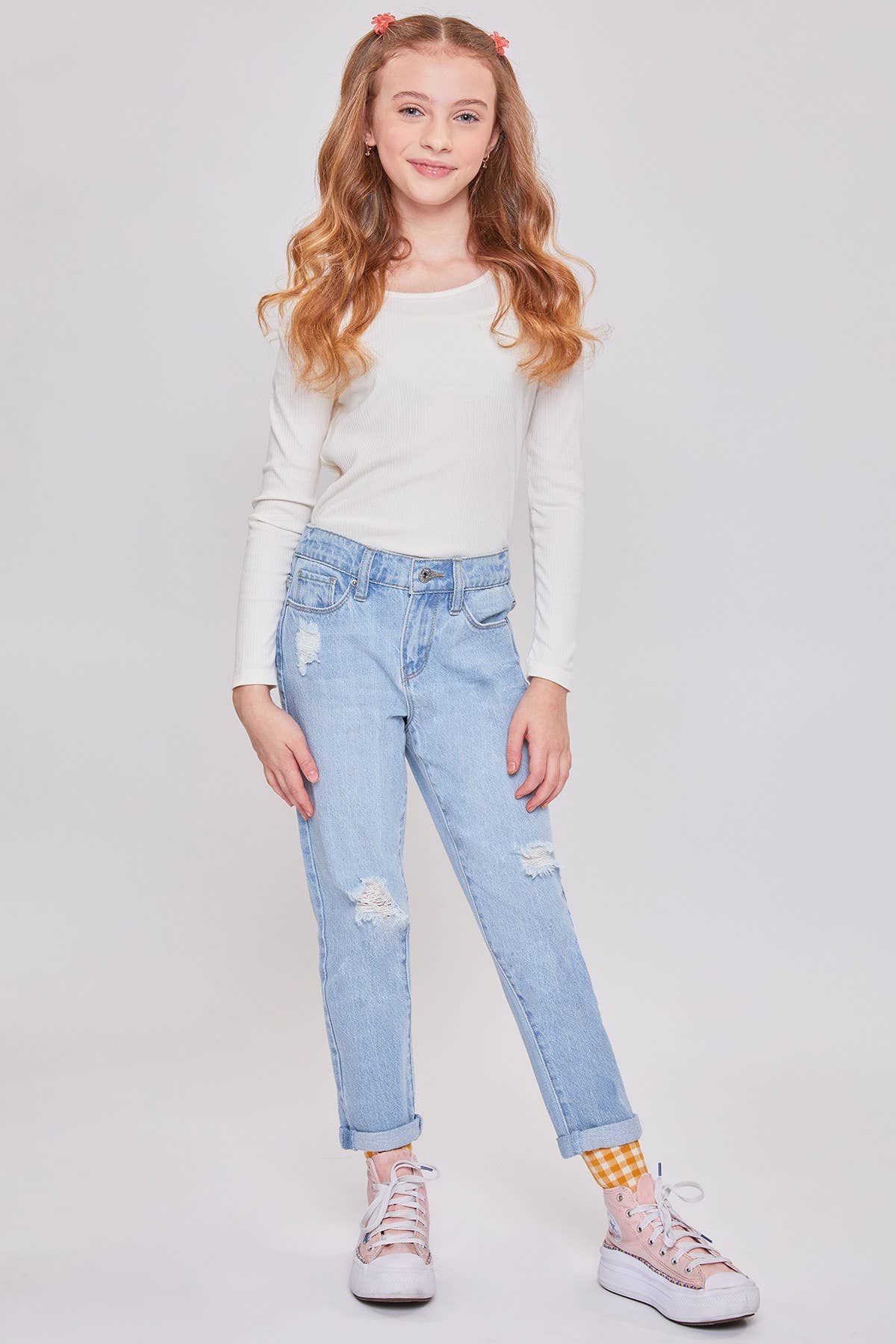 Girls YMI Taylor LW Relaxed Cuffed Jeans