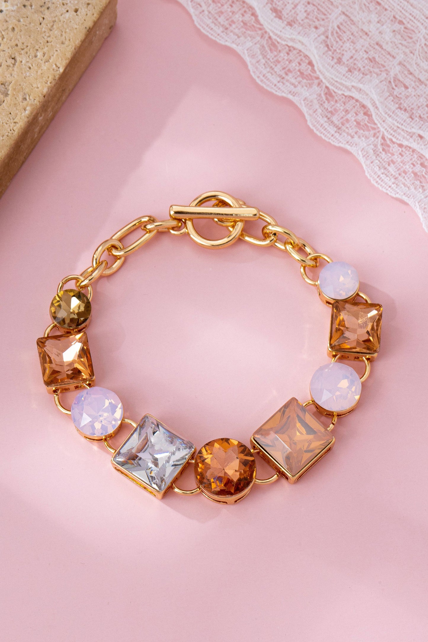 Constance Crystal Toggle Bracelet