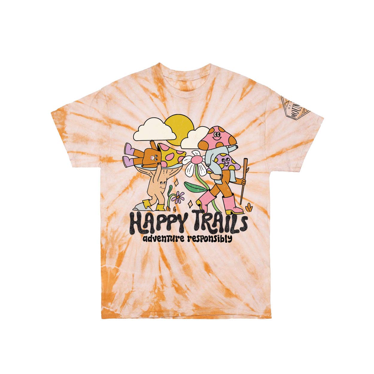 **SALE!** Girls Happy Trails Tie Dye Tee