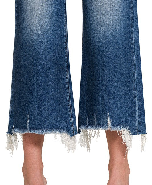 Zenana Omaha Cropped Straight DW Jeans