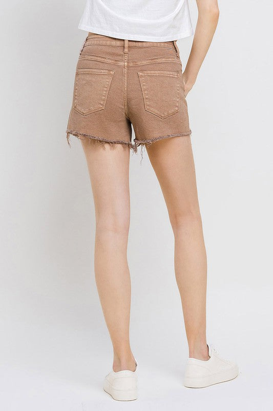 **SALE!** Cortney Vervet Taupe Cut Jean Shorts