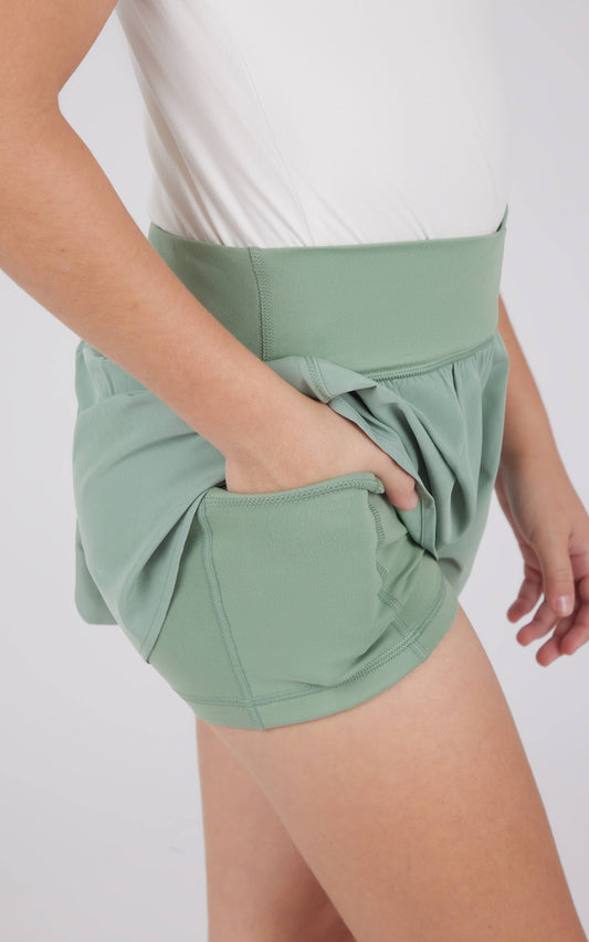 Girls Crossover Hybrid Athletic Shorts