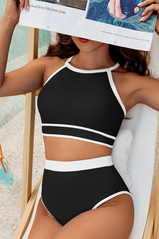 Contrast Jewel Bikini