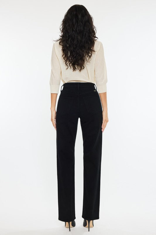 Kancan Waterloo Black Straight Jeans