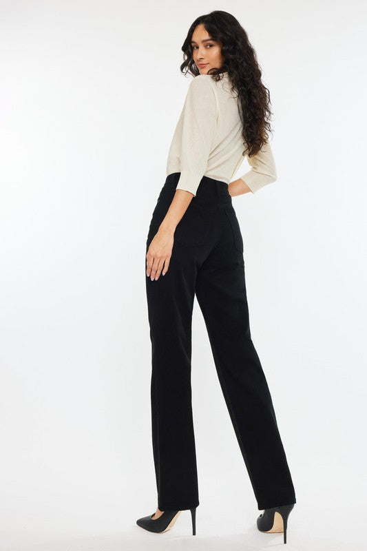 Kancan Waterloo Black Straight Jeans