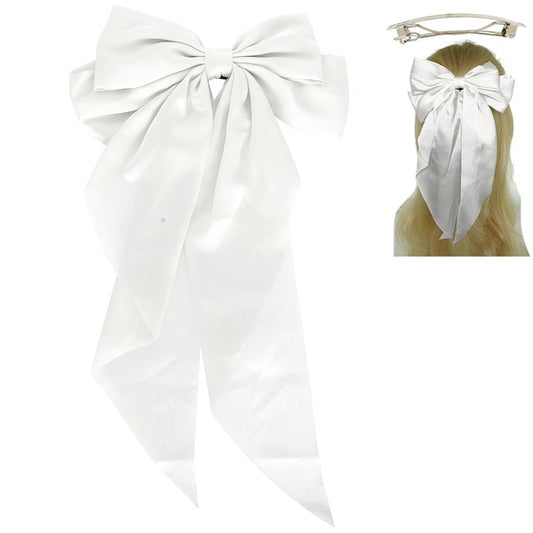 Satin Bow French Barrette