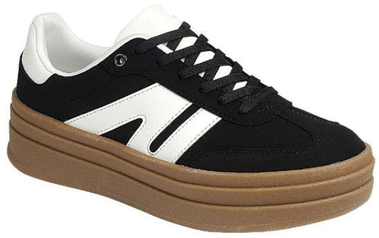 Girls Topping Striped Platform Sneakers