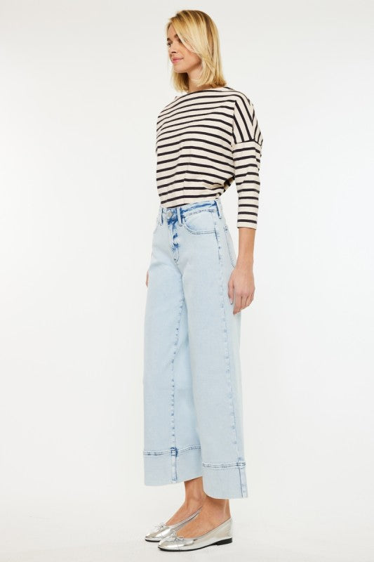 Kancan Kassie LW Crop Wide Leg Jeans