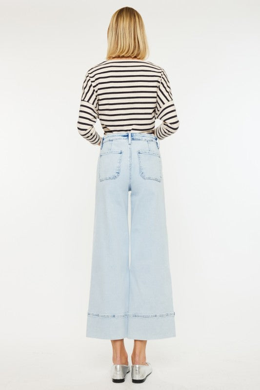 Kancan Kassie LW Crop Wide Leg Jeans