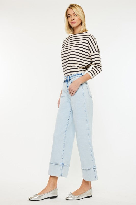 Kancan Kassie LW Crop Wide Leg Jeans