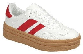 Girls Topping Striped Platform Sneakers