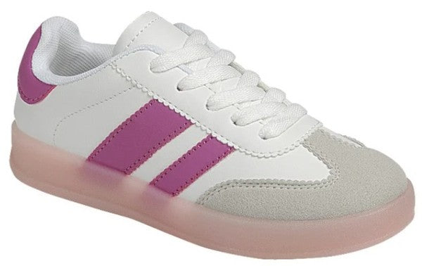 Girls Deer Striped Trainer Sneakers