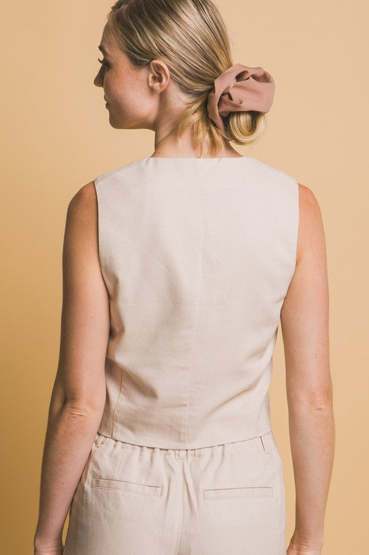Belfast Linen Vest