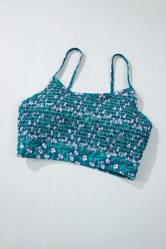 Rhoda Floral Smocked Bikini
