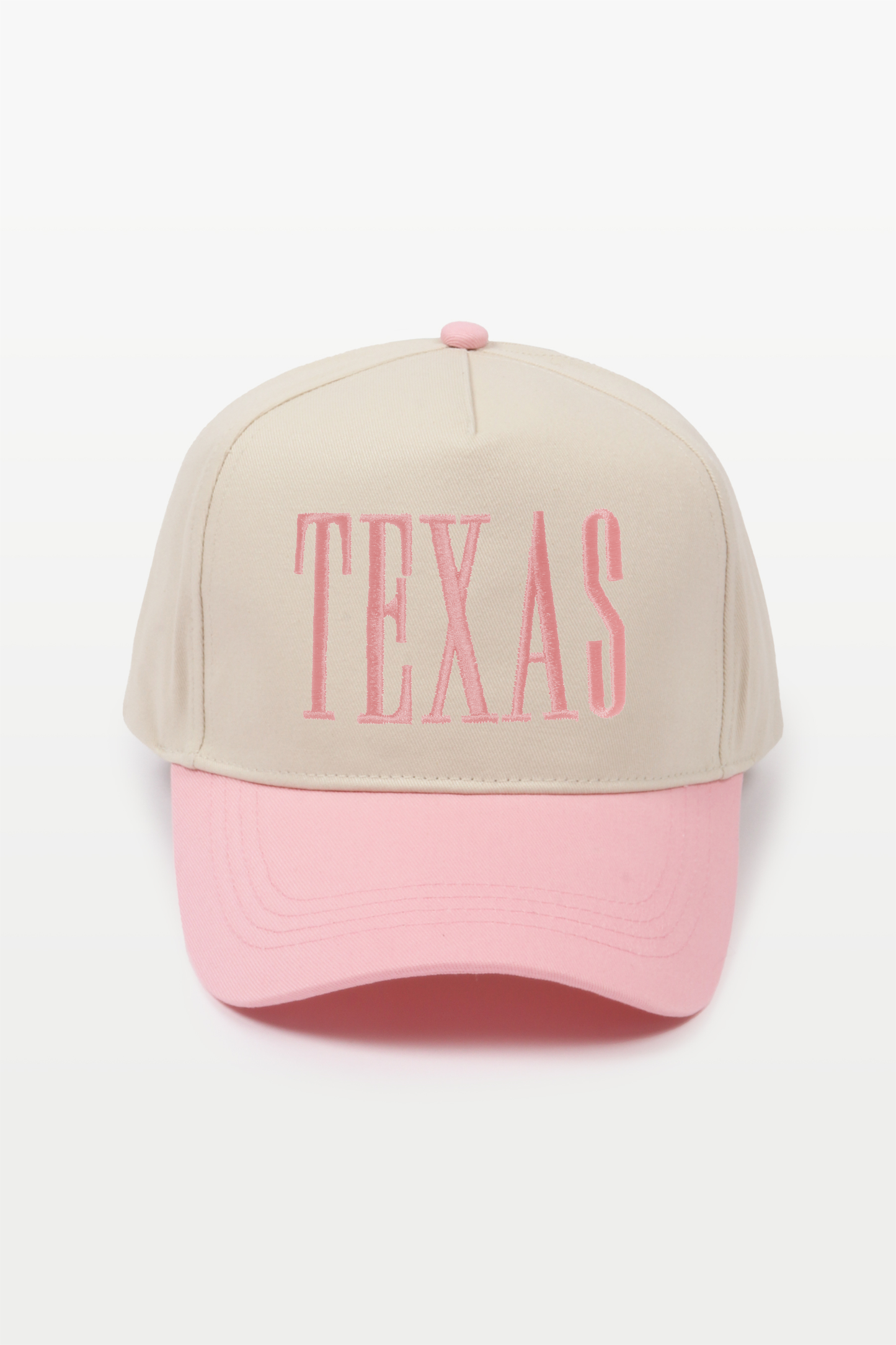 Texas Embroidered Light Pink Hat