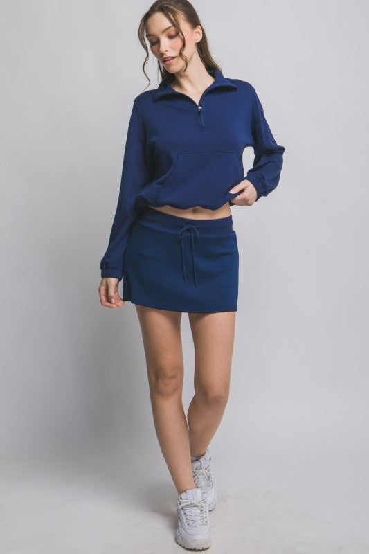 Ridgeway Athletic Drawstring Navy Skort