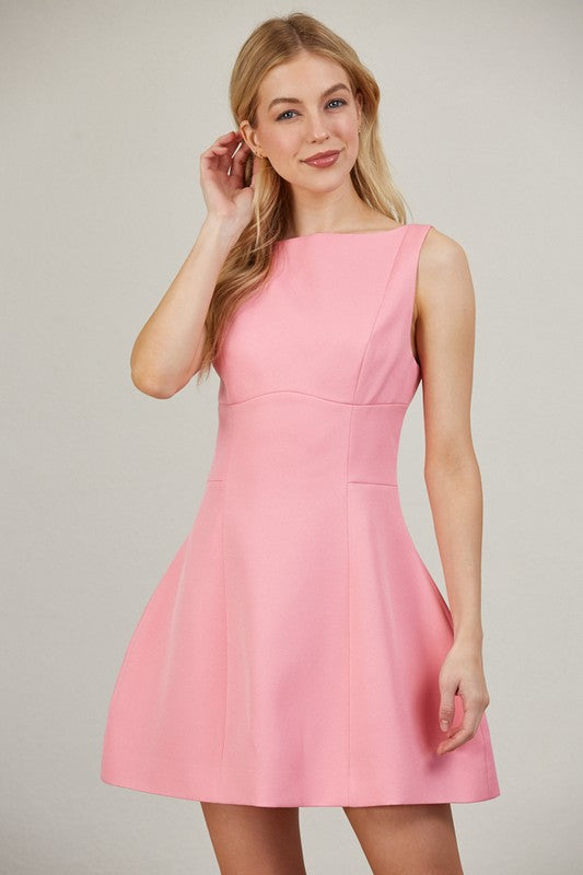 Charity Hourglass Candy Pink Dress