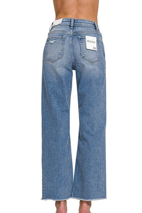 Zenana Oakland MW Straight Jeans