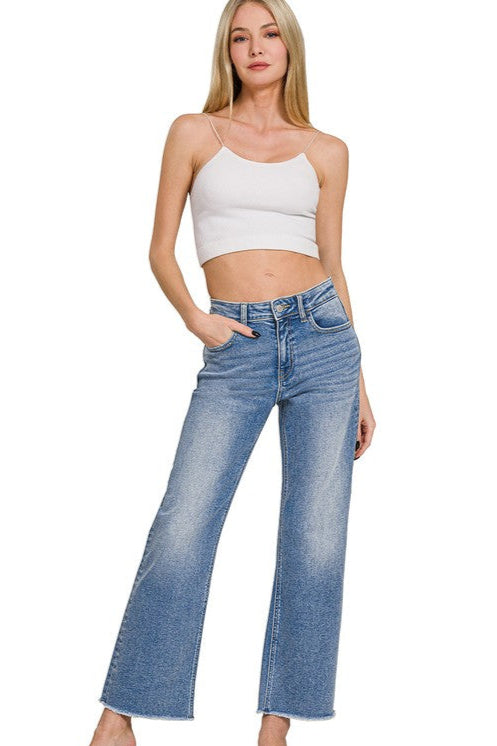 Zenana Oakland MW Straight Jeans