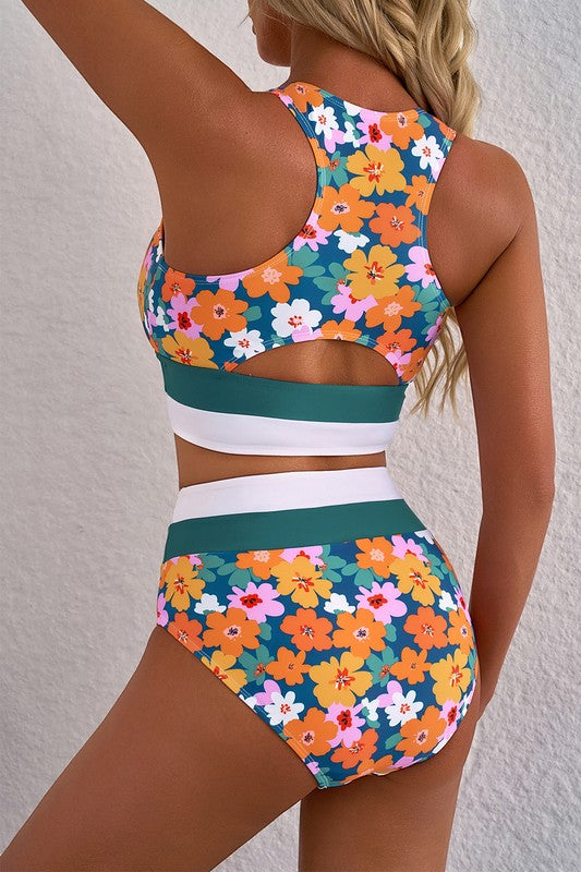 Oliana Floral Racerback Bikini