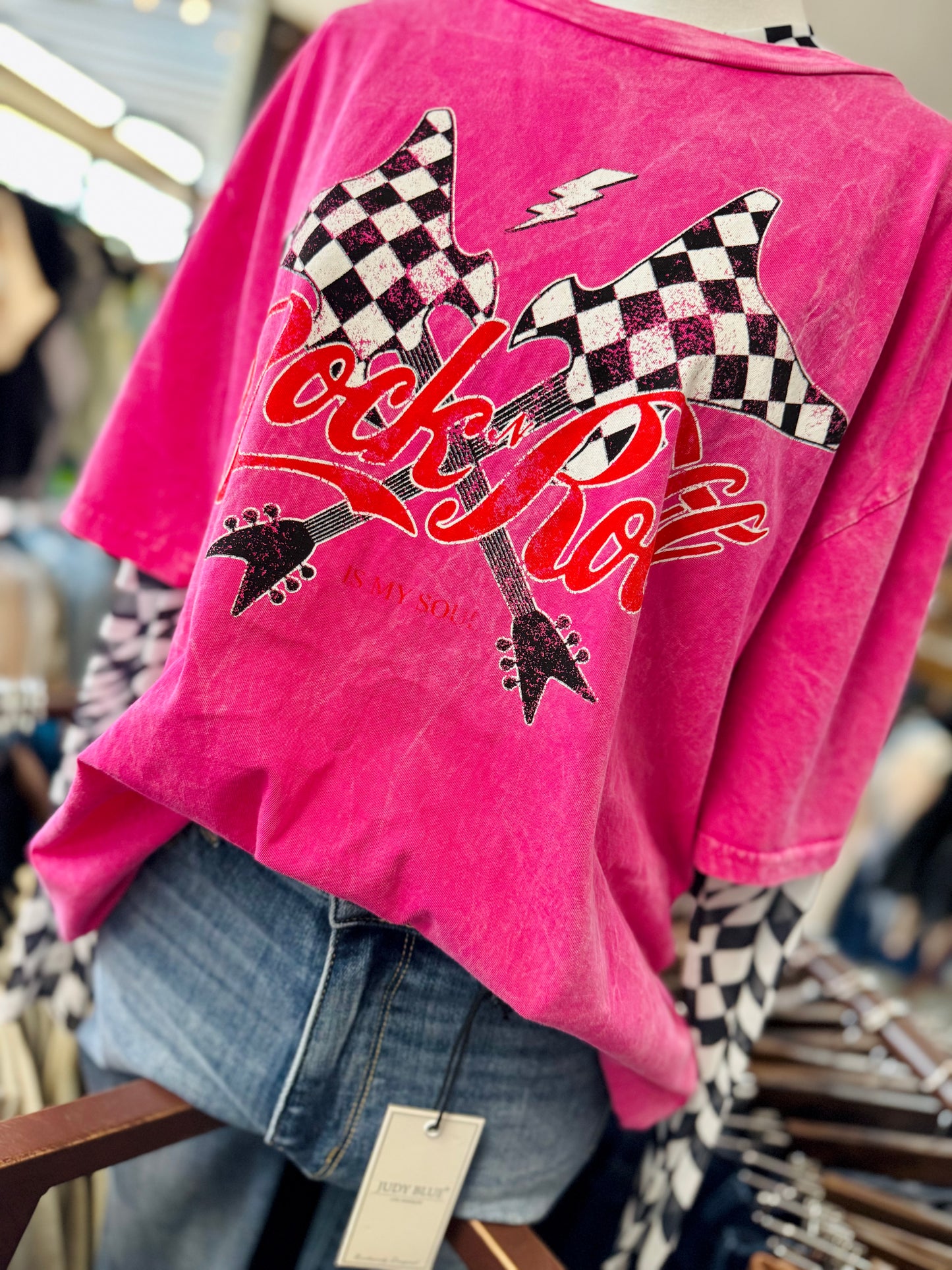 Rock N Roll Oversized Mineral Tee