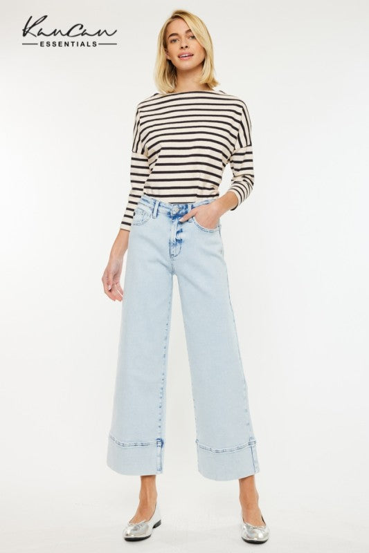 Kancan Kassie LW Crop Wide Leg Jeans