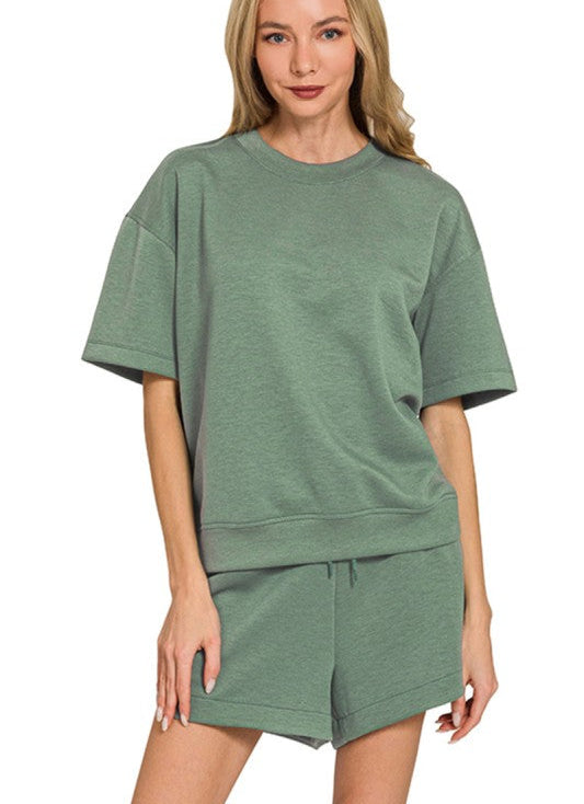 Raegan Scuba Short Set