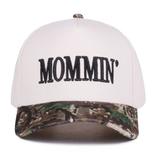 Mommin' Embroidered Camo Hat